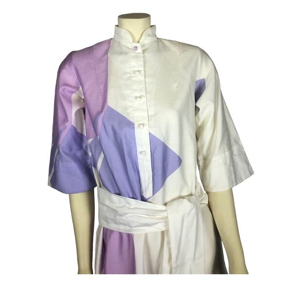 Vintage Catherine Ogust Penthouse Gallery “Forever Dress” Abstract Shirtdress XS - Picture 4 of 13